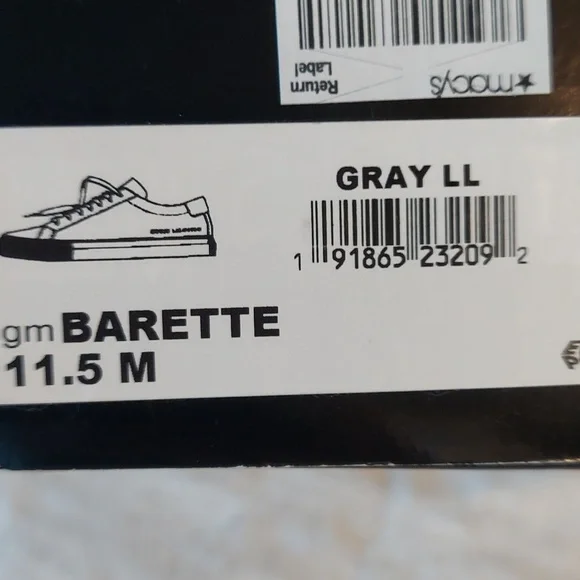 New in box Guess Barette size 11.5 gun metal sneakers 👟 - Picture 3 of 5